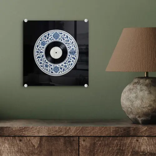 Vinyl - LP - Delfts Blauw - Muziek plexiglas 5mm klein -sfeer3