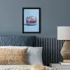 Glitters - Hamburger - Blauw fotolijst zwart zonder passe partout klein -sfeer3