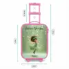 Dansende fee in groen licht Kinderkoffer - Roze klein -productfoto_formaten