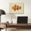 Vis - Oranje - Strepen PET vilt klein -sfeer5