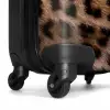 Panterprint - Dieren - Bruin NBS - Handbagage koffer - Unisex middel -wiel