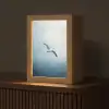 Meeuw - Wit - Zee - Mistig Light Box met kabel (Tafellamp) klein -z3d_website