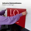 Love - Rood - Hatjes Inductie beschemer met haakjes klein -ky-ophangen-de