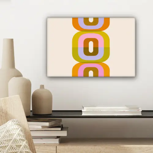 Stapel - Vormen - Geblokt - Oranje canvas 2cm klein -sfeer6