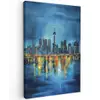 Skyline Toronto - Water - Stadslichten - Toren Tuinposter op houten frame 2 cm dik klein -3d