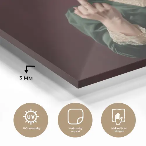 Koffie - Vrouw - Middelvinger plexiglas 5mm klein -sfeer2