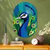 Pauw - Cirkels - Blauw Wandcirkel Ovaal Glas middel -sfeer2
