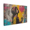 Graffiti - Meisje - Ballon - Street art canvas 2cm klein -z3d