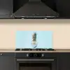 Blauw - Ananas - Disco - Discobal keuken achterwand spatscherm klein -sfeer1