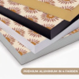 Patroon - Retro - Bruin Textielframe zwart klein 947 -USP_kleurenDE