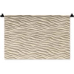Zand - Golven - Beige Wandkleed katoen klein 269 -zz3d