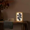 Strepen - Zwart - Abstract Light Box met kabel (Tafellamp) klein -sfeer4