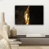 Buddha - Boeddha beeld - Goud - Spiritueel - Zwart canvas 2cm klein -sfeer6