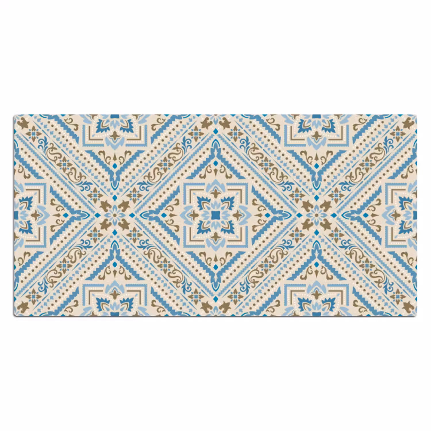 Bureau onderlegger - Perzisch Tapijt - Patronen - Blauw
