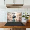 Pauw - Vogels - Bloemen - Boom - Botanisch keuken achterwand spatscherm klein -sfeer2