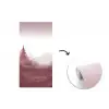 Landschap - Mistig - Roze fotobehang vinyl groot -3d