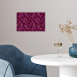 Bladeren - Patroon - Burgundy poster papier klein 62 -sfeer3