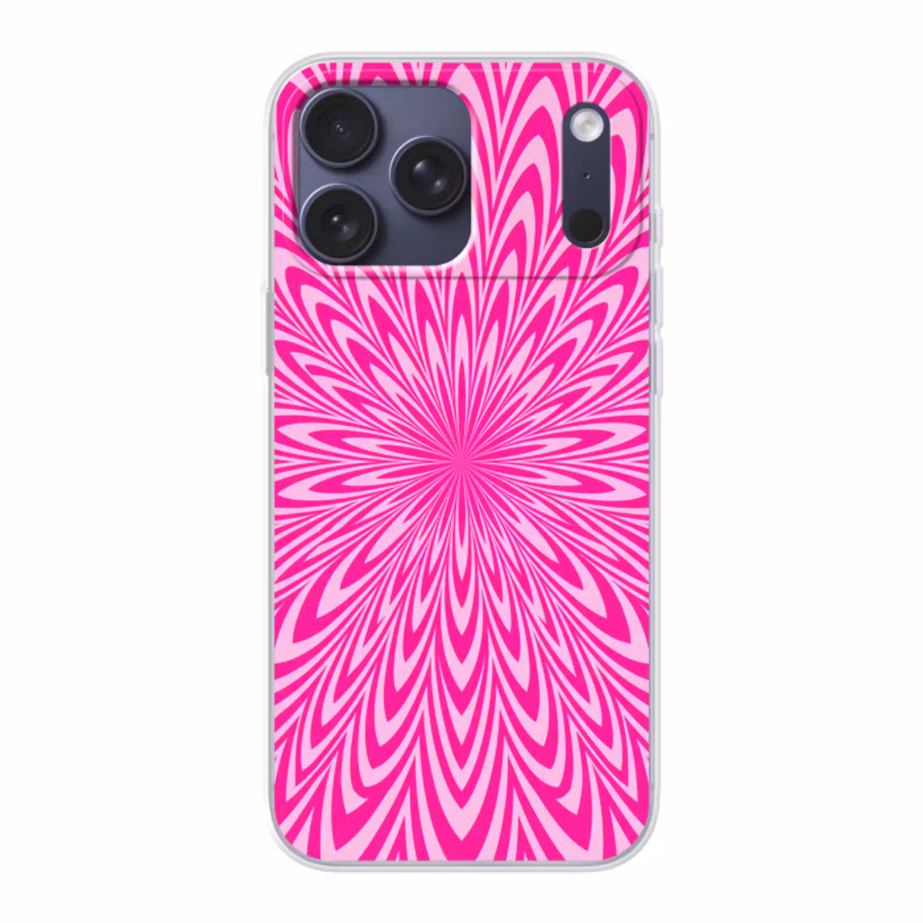 Patroon - Optisch - Roze Telefoonhoesje iPhone 17 Pro Max klein -3d