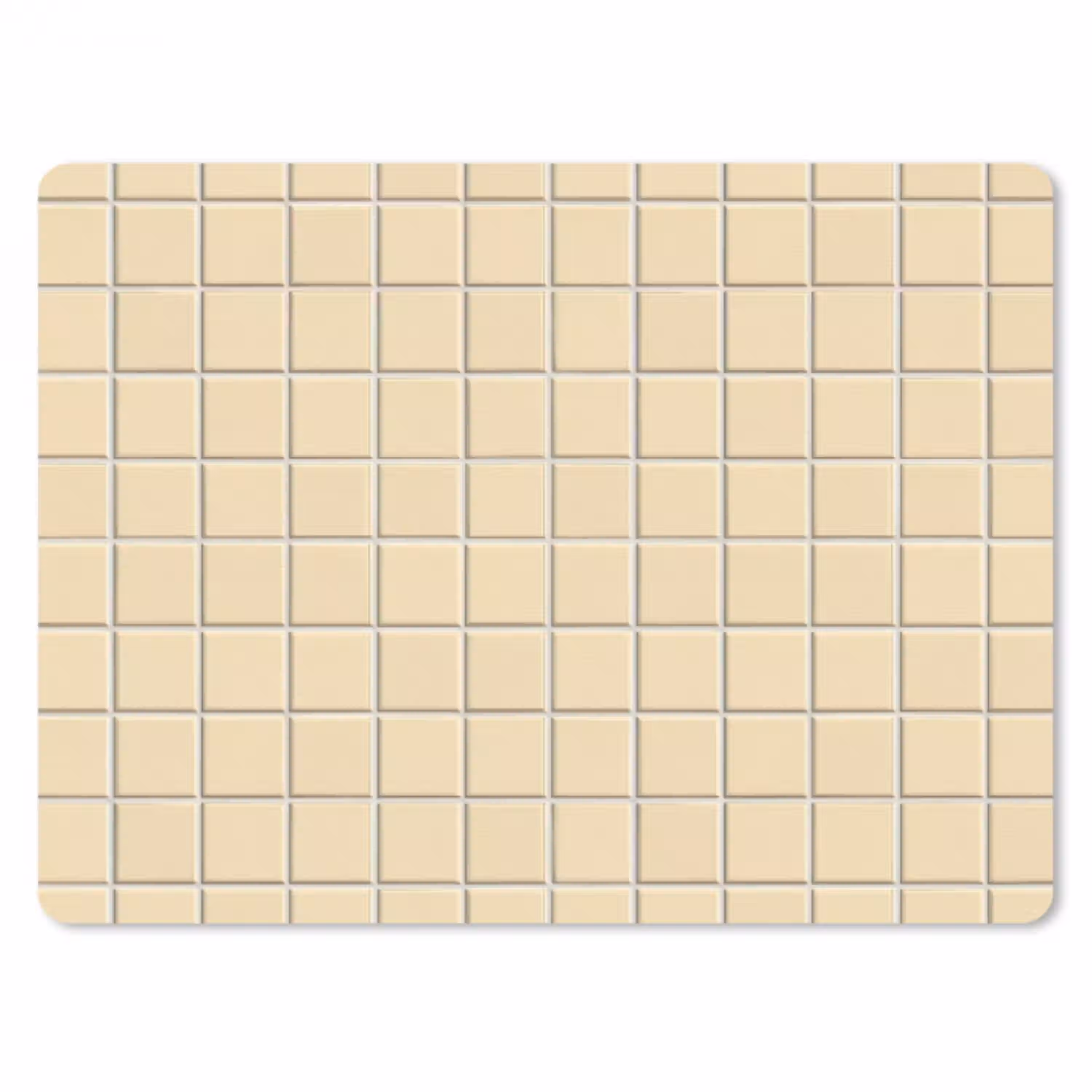Tegels - Patroon - Crème muismat rubber klein 262 -3d