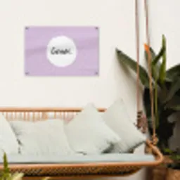 Geniet - Tekst - Quotes tuinposter los doek klein -sfeer7