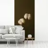 Takken - Katoen - Wit - Bollen fotobehang vinyl groot -woonkamer