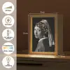 Het meisje met de parel - Johannes Vermeer - Panterprint Light Box met kabel (Tafellamp) klein -USP_NL