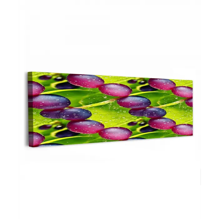 Bessen - Paars - Groen - Dauw canvas 2cm klein 828 -z3d