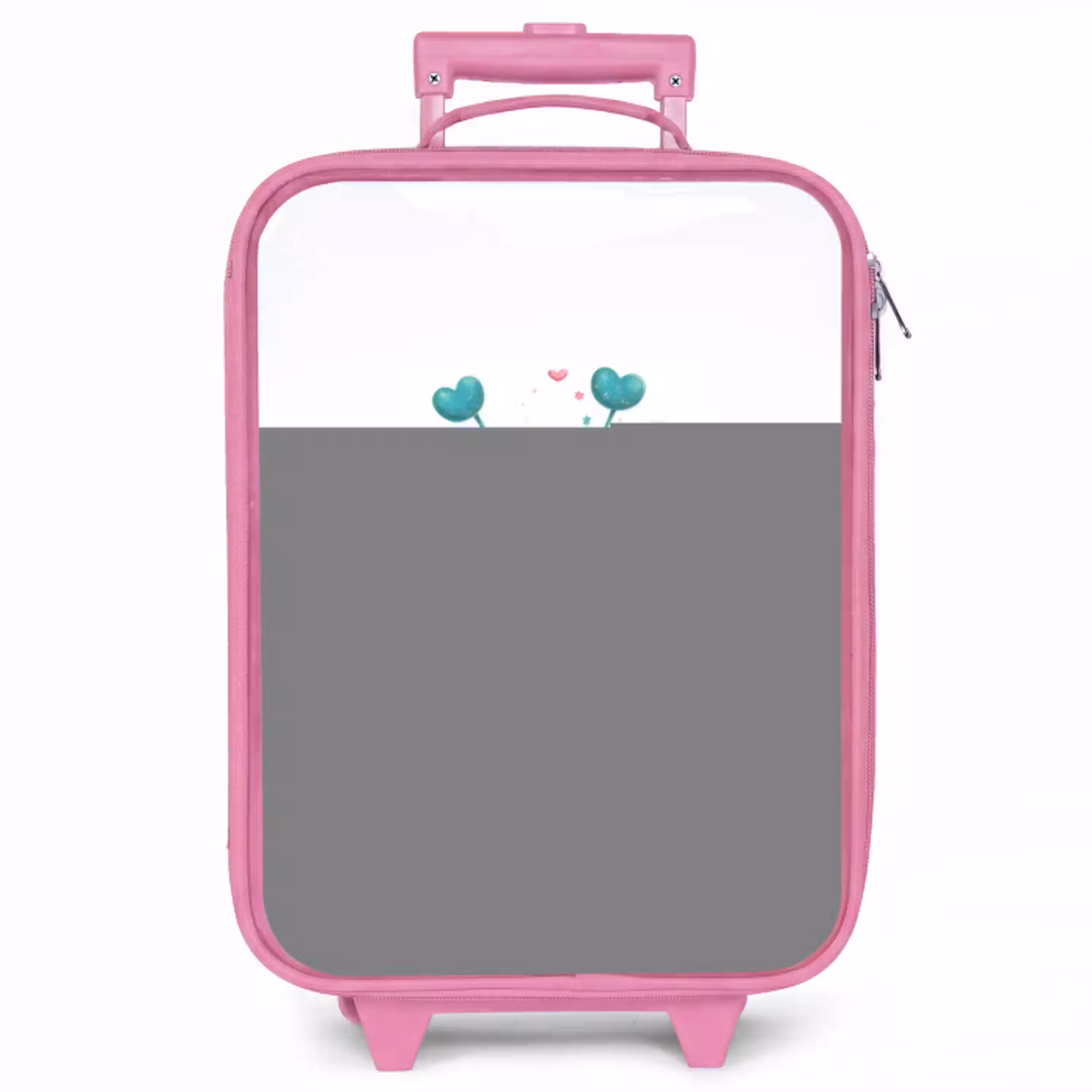 Lief buitenaards wezentje met hartje Kinderkoffer - Roze klein -zzz_website3d