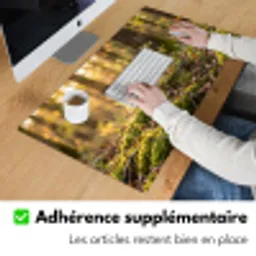 Houtsnip - Bos - Bladeren - Herfst - Gecamoufleerd Muismat XXL klein -zsfeer3_frans