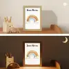 Regenboog - Pastel kleuren Light Box met kabel (Kinderlampje) klein -sfeer3_kind