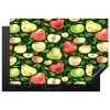 Appels - Peren - Fruit - Groen Inductie beschermer vinyl 3mm klein 276 -3d