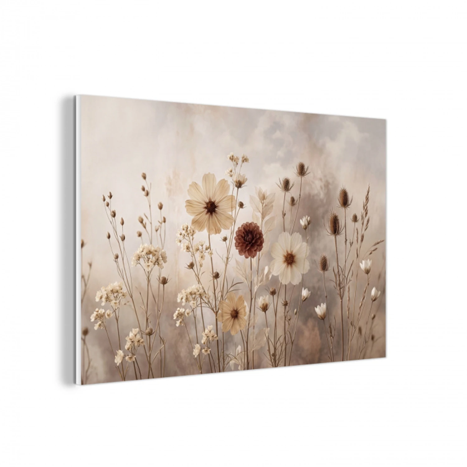 Wilde bloemen - Botanisch - Vintage - Natuur - Rustiek forex 5mm xxl -3d
