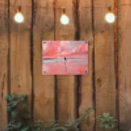 Roze - Surfen - Zee tuinposter los doek klein -sfeer1