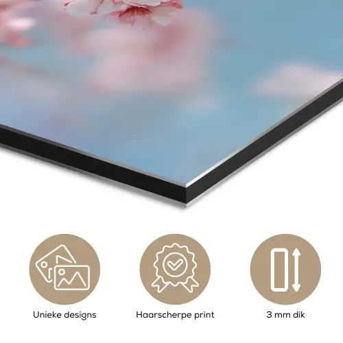 Takken - Bloesems - Roze aluminium wit klein -closeup_NL