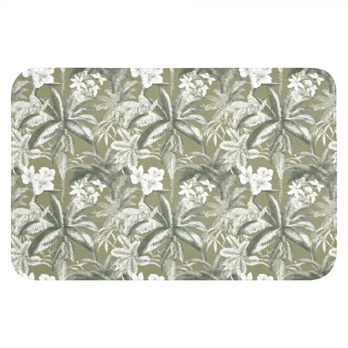 Botanisch - Bloemen - Groen WCmat klein 1009 -3d