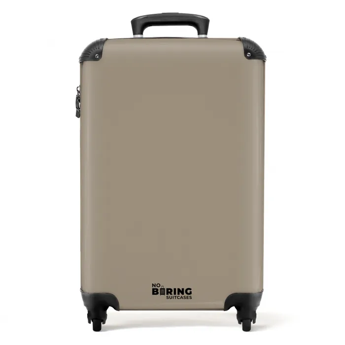 Taupe-achtige bruintint NBS - Handbagage koffer - Kinderen Unisex middel -productfoto_recht