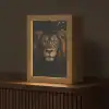 Leeuw - Goud - Druppels Light Box met kabel (Tafellamp) klein -z3d_website
