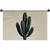 Cactus - Subtiel - Groen Wandkleed katoen klein -zz3d