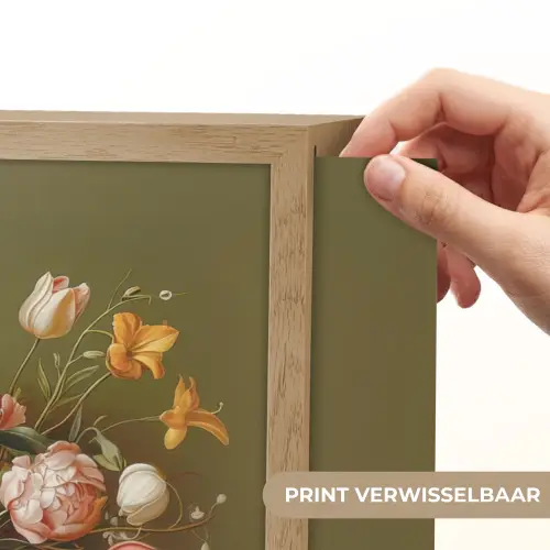 Neutral - Bloemen - Boeket - Vaas Light Box met batterij (Wandlamp) middel -USP_websiteprintNL