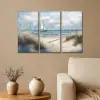 Strand - Verf - Natuur - Boot Canvas - Meerluiken 3 luik klein -sfeer1