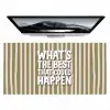 What's the best that could happen - Strepen - Groen - Roze Muismat XXL klein -zzz3d