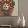 Vrouw - Aardbeien - Kroon PET vilt klein -sfeer6_closeup
