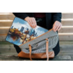 Bomen Frankfurt- Stad - Skyline - Brug laptophoes neopreen klein -tas