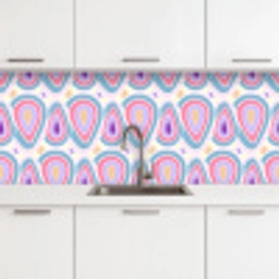 Patroon - Agaat - Retro - Paars keuken achterwand 2 middel 871 -3d