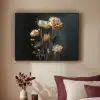 Boeket - Bloemen - Licht - Zwart Textielframe zwart klein -sfeer1