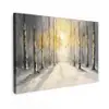 Winter - Abstract - Sneeuw - Natuur - Zon canvas 2cm klein -z3d