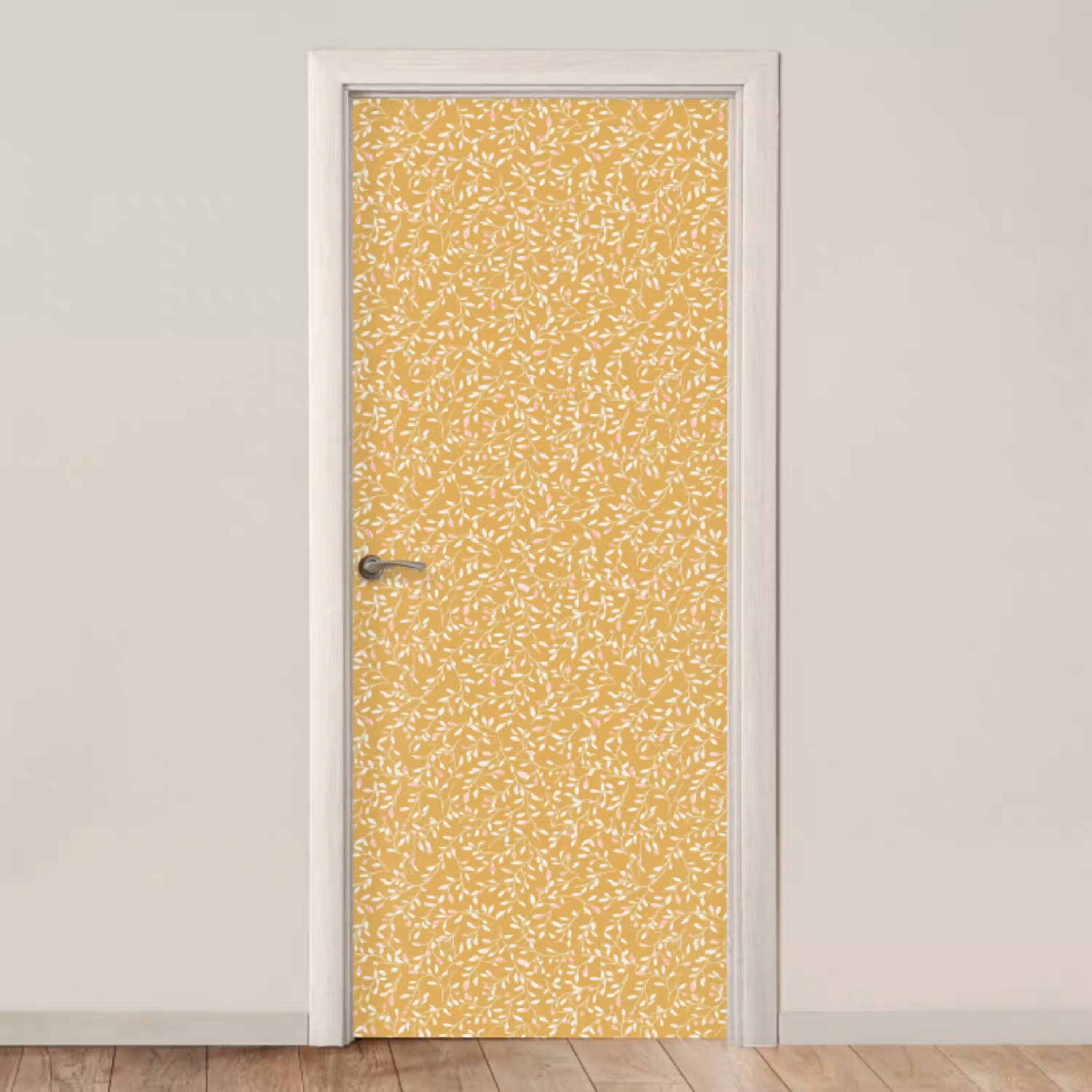 Takjes - Patroon - Oker deurposter klein 289 -3d_beige
