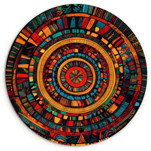 Mandala - Cirkels - Patronen Wandcirkel kunststof plaat 5mm dik klein -3d