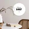 Kinderen - Quotes - Kleine boef - Spreuken Wandcirkel kunststof plaat 5mm dik klein -sfeer4