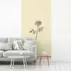 Illustratie - Zwart - Roos fotobehang vinyl groot -woonkamer